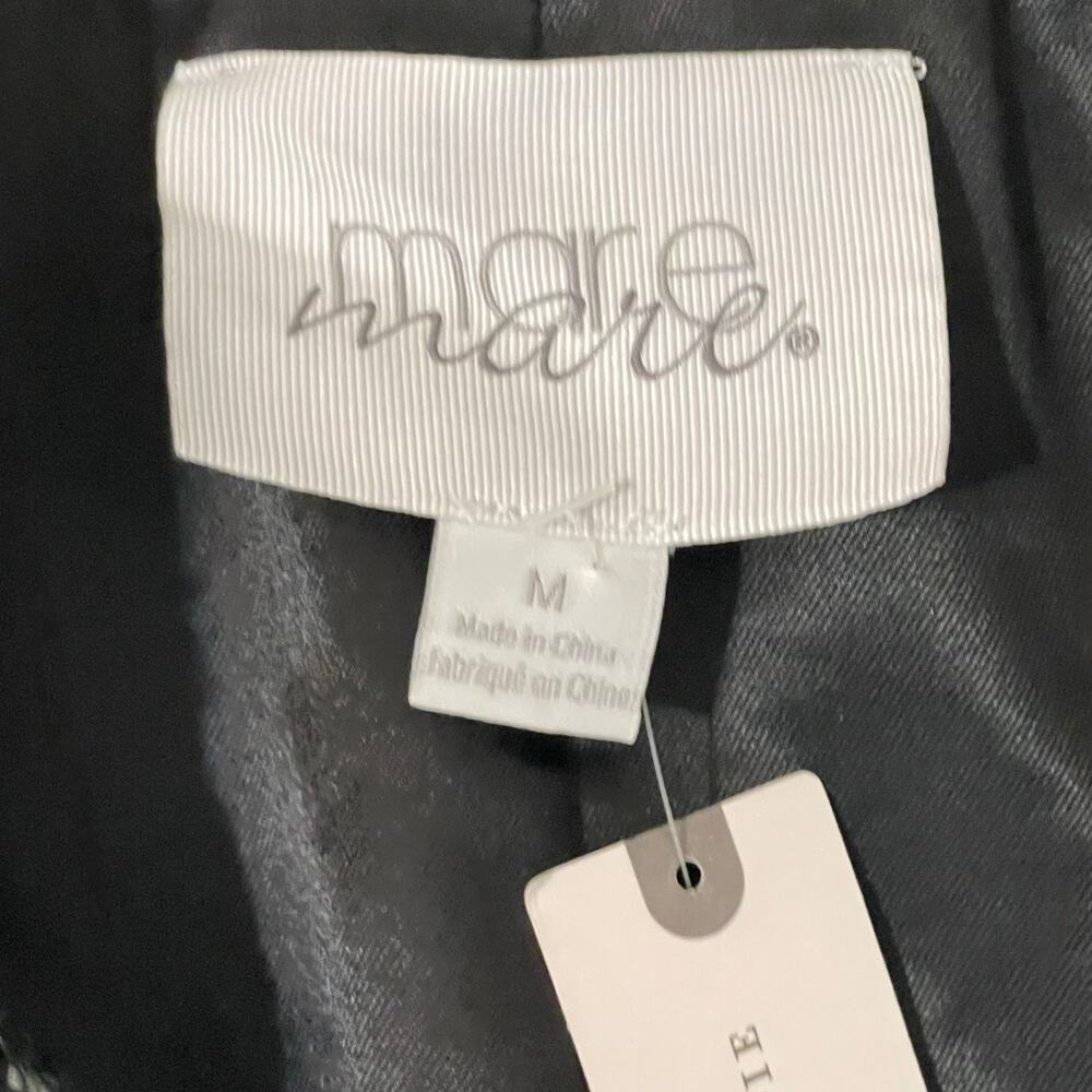 Anthropologie Mare Mare Sequin Tweed Coat Plaid Women’s M Black White New - Picture 10 of 16